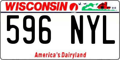 WI license plate 596NYL