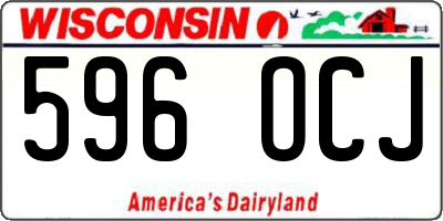 WI license plate 596OCJ