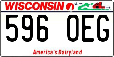 WI license plate 596OEG