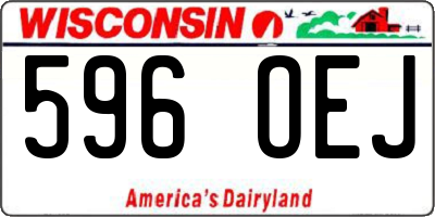 WI license plate 596OEJ