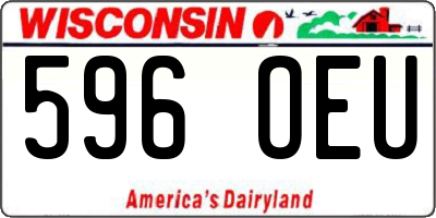 WI license plate 596OEU