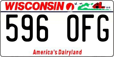 WI license plate 596OFG