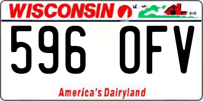 WI license plate 596OFV