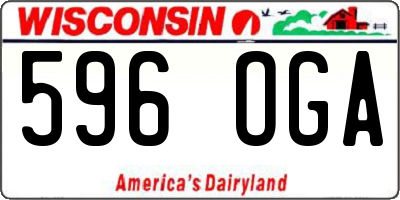 WI license plate 596OGA