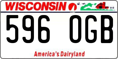 WI license plate 596OGB