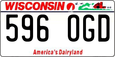 WI license plate 596OGD