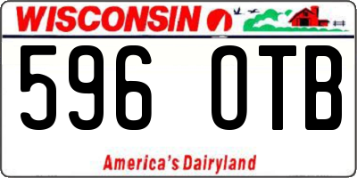 WI license plate 596OTB