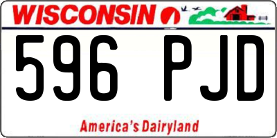 WI license plate 596PJD