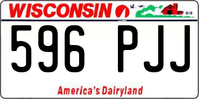 WI license plate 596PJJ