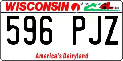 WI license plate 596PJZ