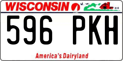WI license plate 596PKH
