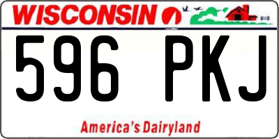 WI license plate 596PKJ