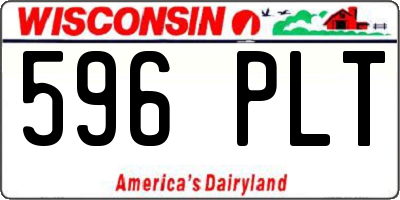WI license plate 596PLT