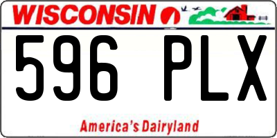 WI license plate 596PLX