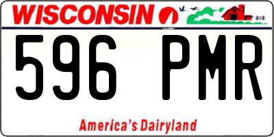 WI license plate 596PMR