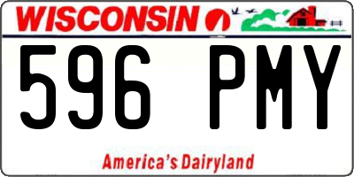 WI license plate 596PMY