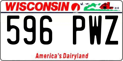 WI license plate 596PWZ
