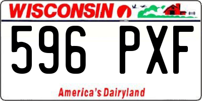 WI license plate 596PXF