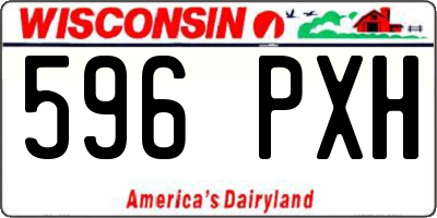 WI license plate 596PXH