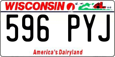 WI license plate 596PYJ
