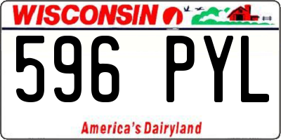 WI license plate 596PYL