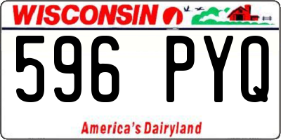 WI license plate 596PYQ