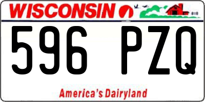 WI license plate 596PZQ