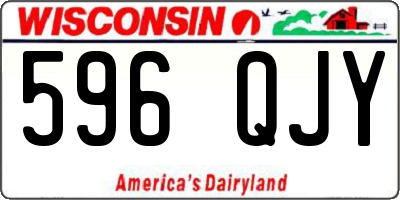 WI license plate 596QJY
