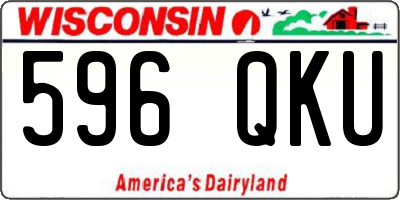 WI license plate 596QKU