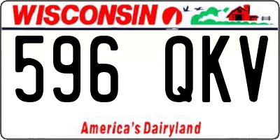 WI license plate 596QKV