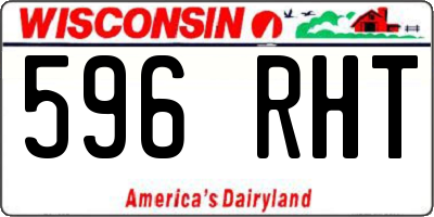 WI license plate 596RHT