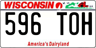 WI license plate 596TOH