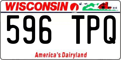 WI license plate 596TPQ