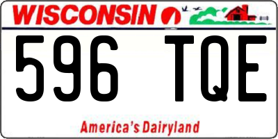 WI license plate 596TQE