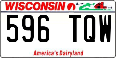 WI license plate 596TQW