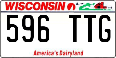 WI license plate 596TTG