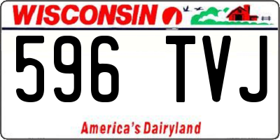 WI license plate 596TVJ
