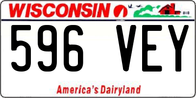 WI license plate 596VEY