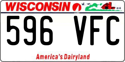 WI license plate 596VFC
