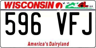 WI license plate 596VFJ