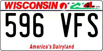 WI license plate 596VFS