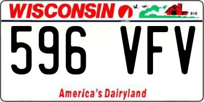 WI license plate 596VFV