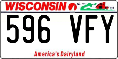 WI license plate 596VFY