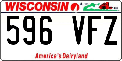 WI license plate 596VFZ