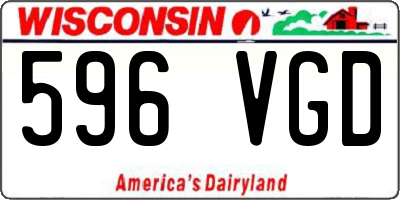 WI license plate 596VGD