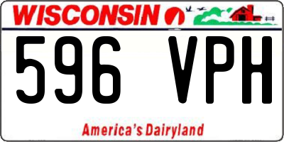 WI license plate 596VPH