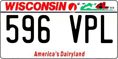 WI license plate 596VPL