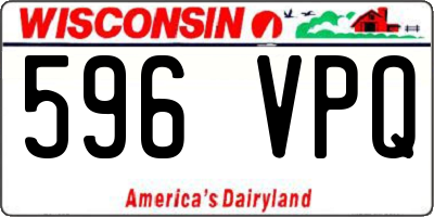 WI license plate 596VPQ