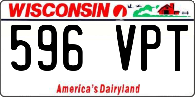 WI license plate 596VPT