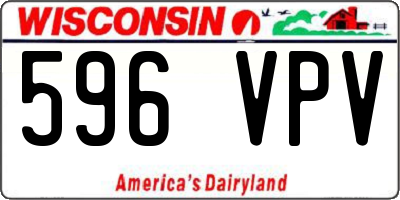 WI license plate 596VPV